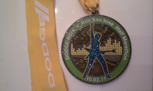 Finisher's Medal, 2011 San Jose Rock-n-Roll Half Marathon Finisher's Medal, 2011 San Jose Rock-n-Roll Half Marathon