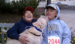 The Garcia family walkers ~ Mama, Rambo, and Papa