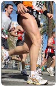 Is this what a "real" runner's leg looks like?